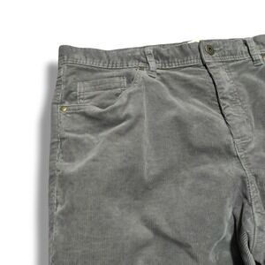 C&C California Men's Corduroy Pants Vintage Wash Gray Size 35 x 30 Jeans